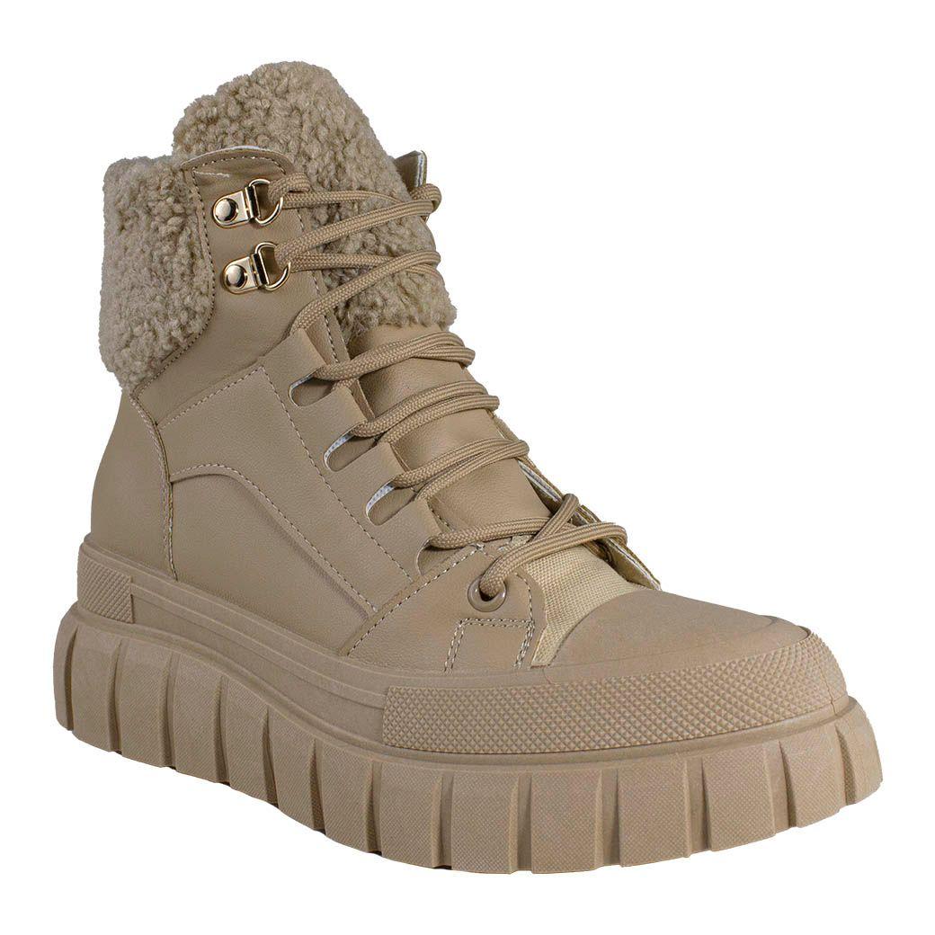 Botin Mujer Detalles Chiporro Khaki-0