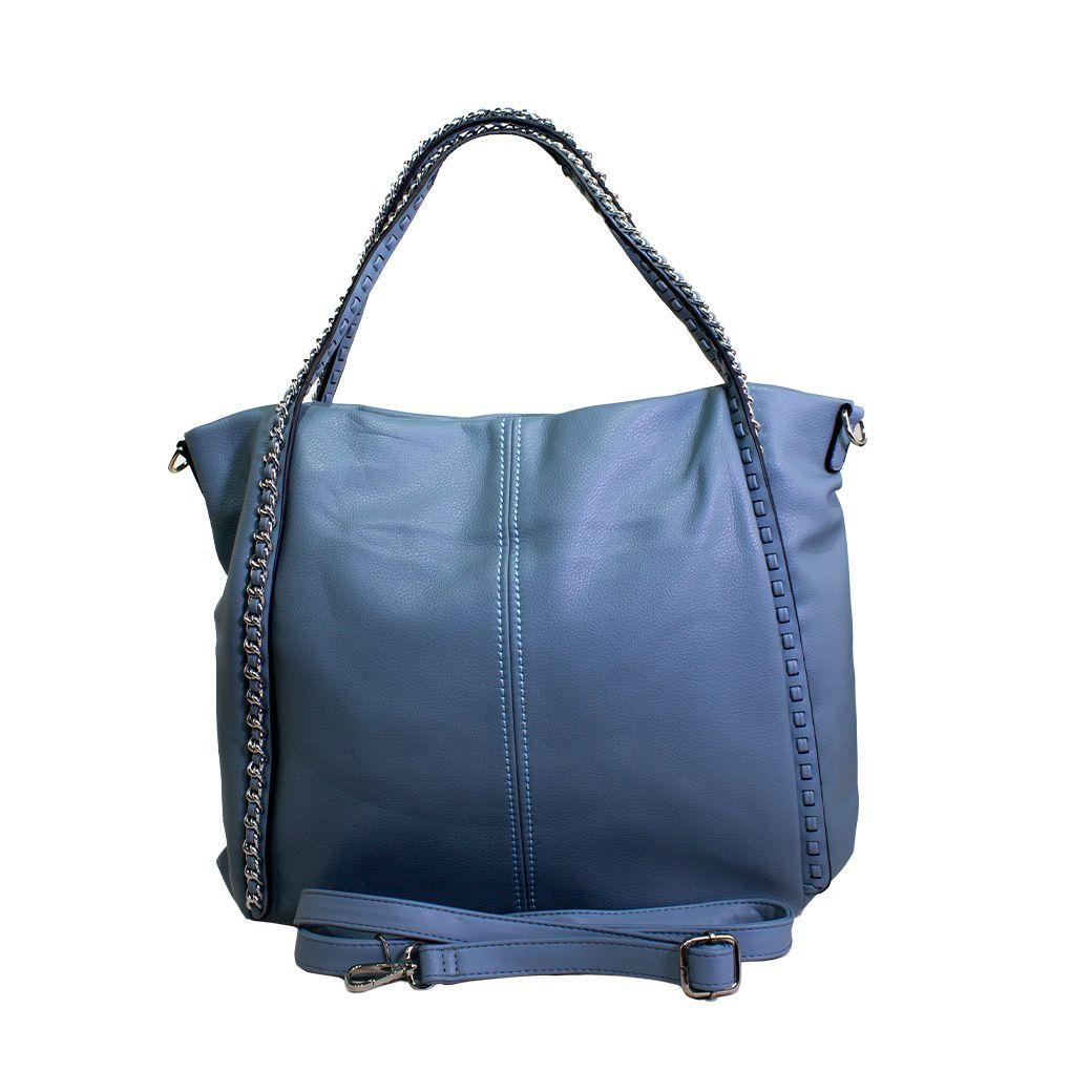 Cartera con full y cadena Celeste-1