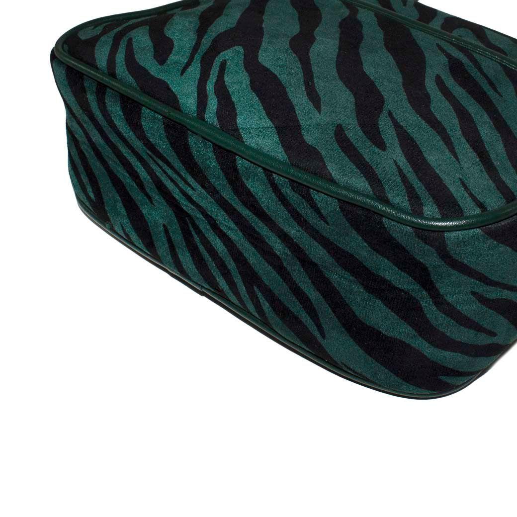 Bandolera Mediana Full Cebra Verde-4