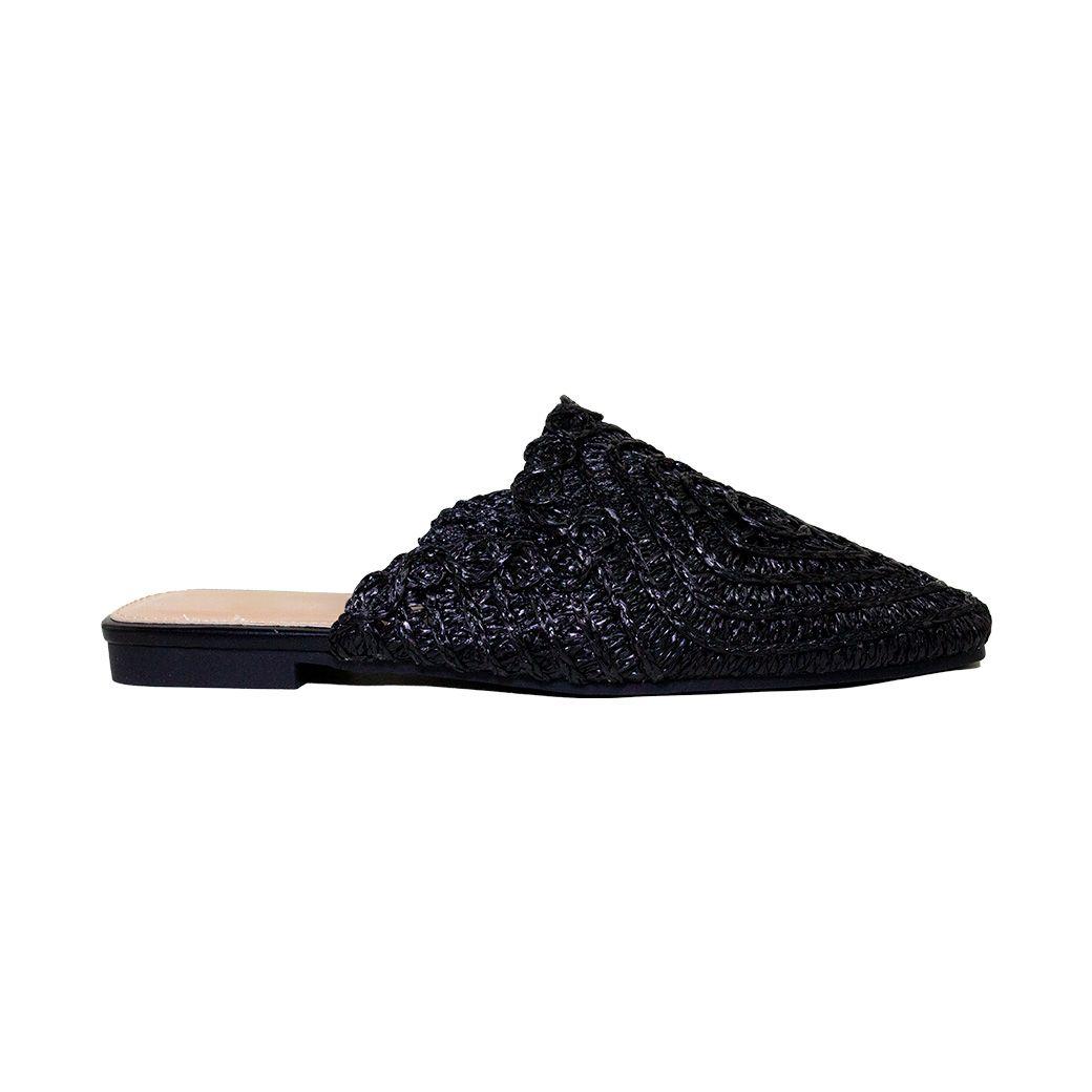 Puntilla tejida crochet Negro-2