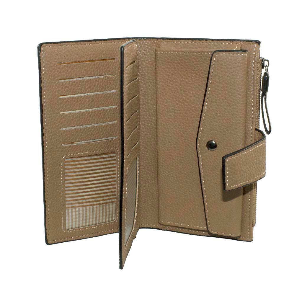Billetera grande c/ chapeta Khaki-3