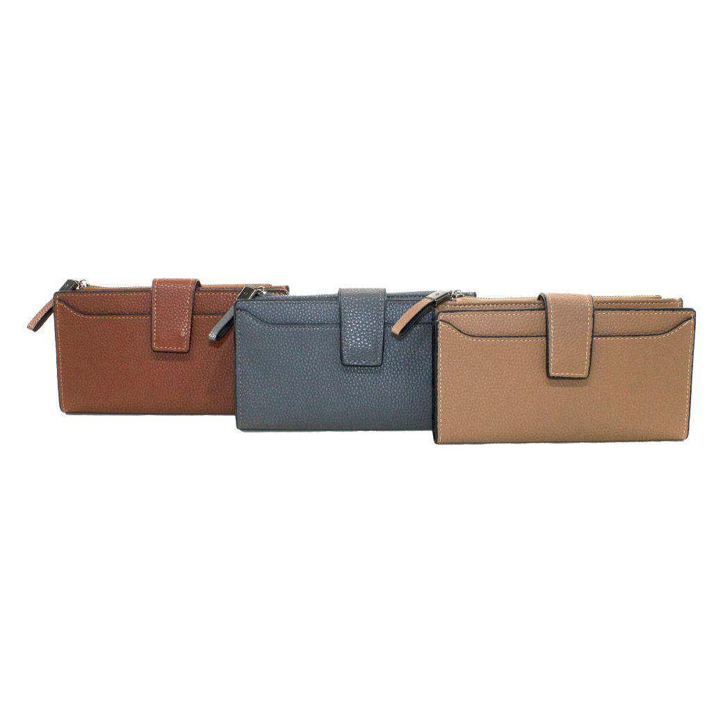 Billetera grande c/ chapeta Khaki-4