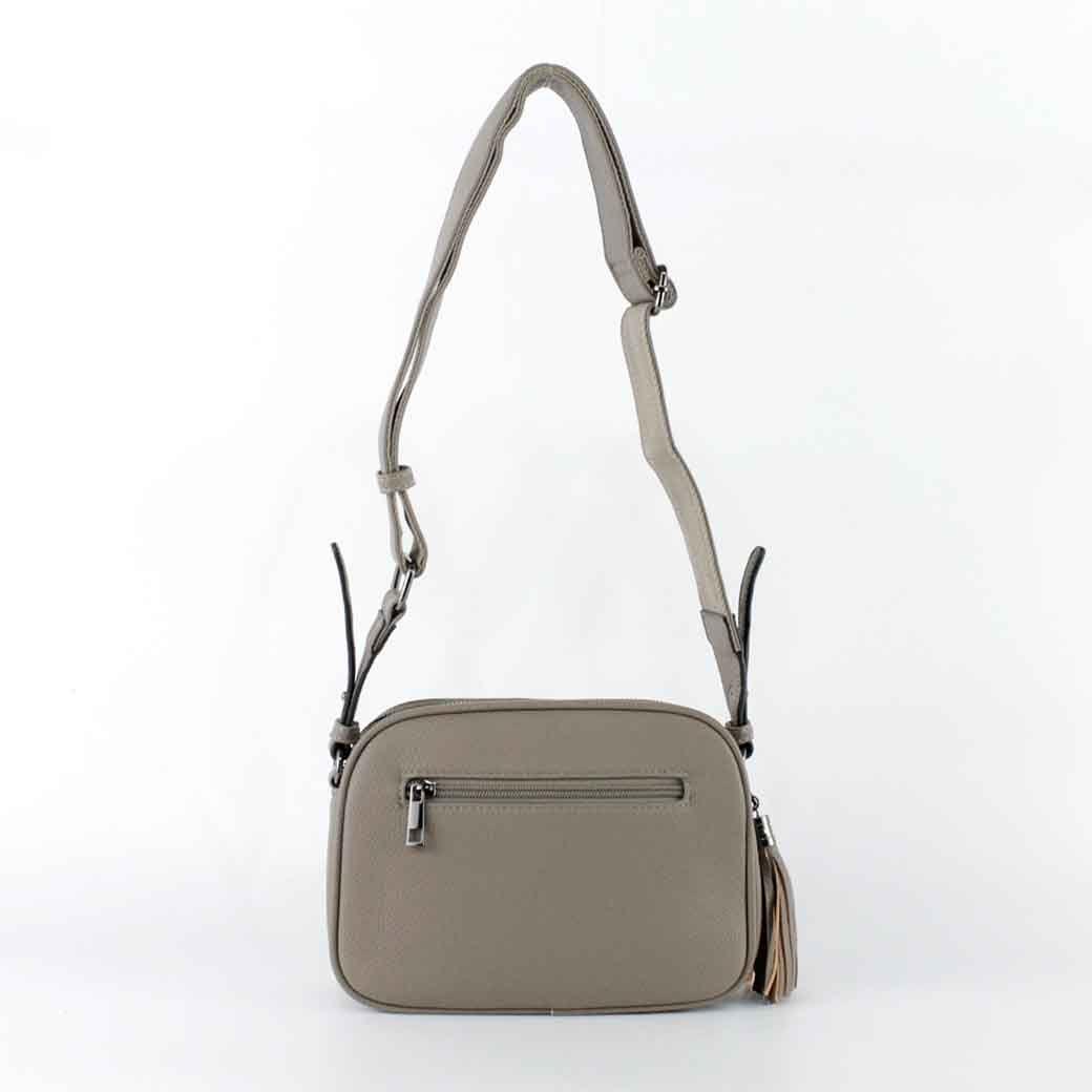 Bandolera Ecocuero Lisa 828 Mujer Khaki Mailea-2