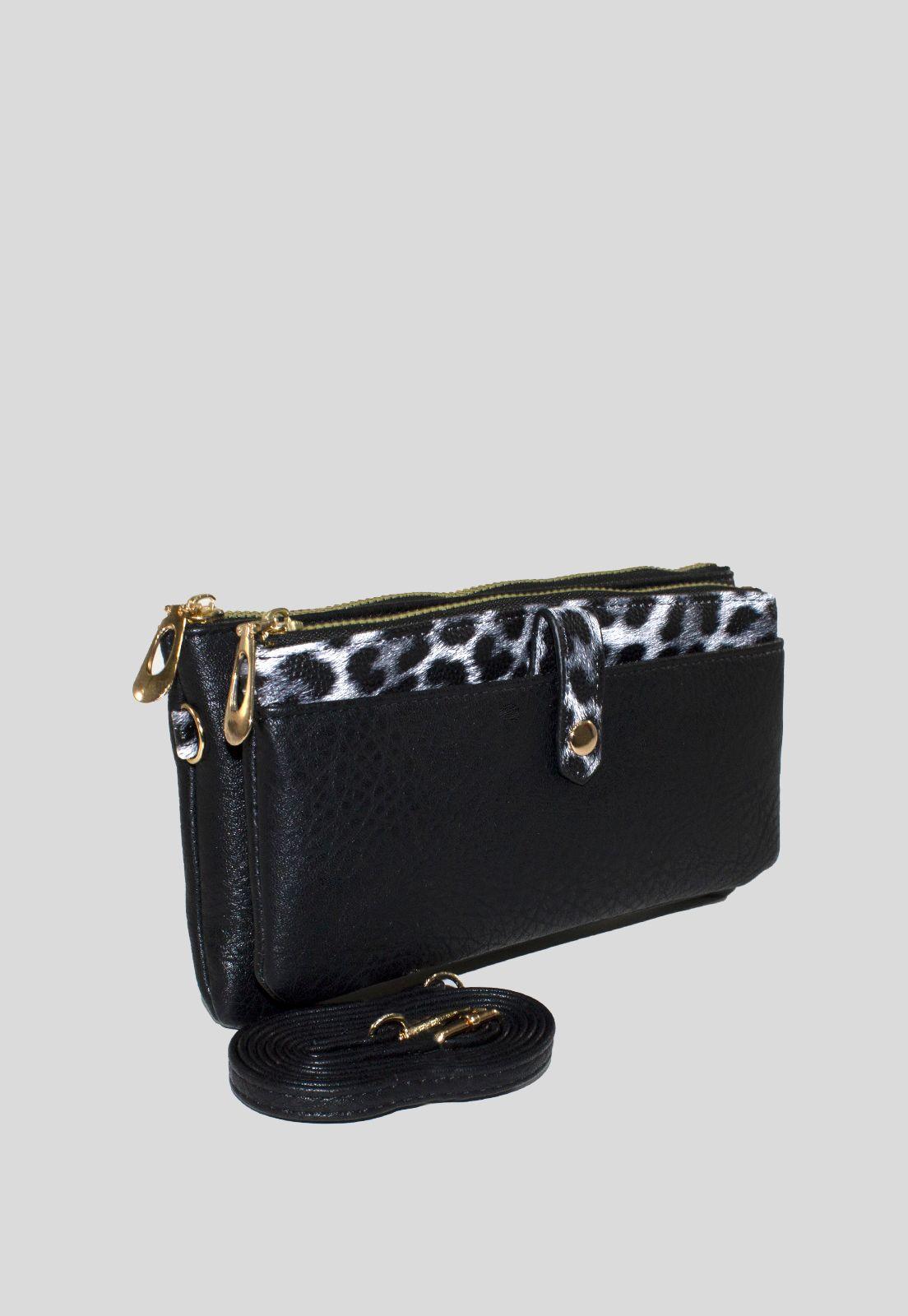 Portacelular doble leo Negro-1