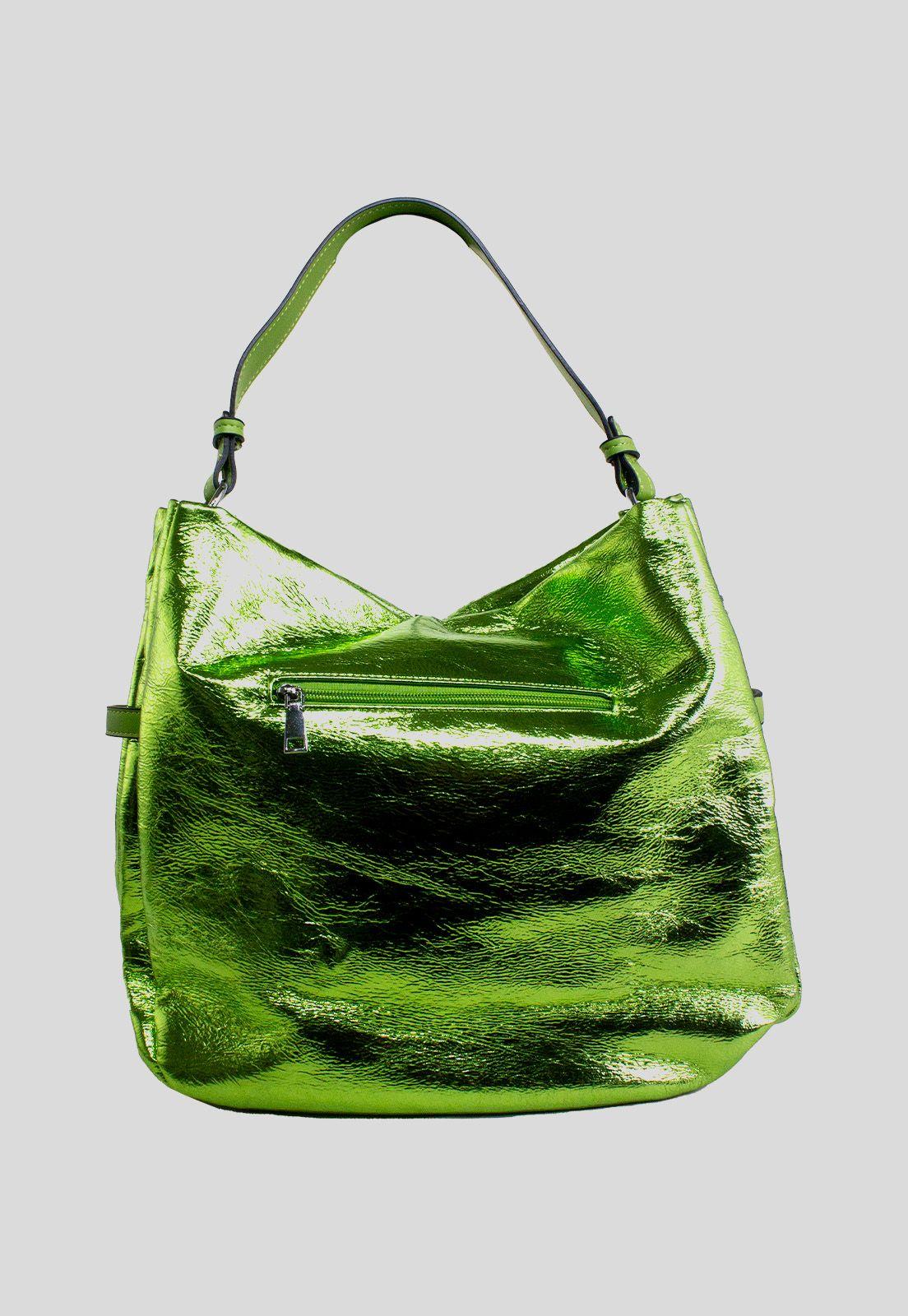 Cartera brillo esquineros Verde-2