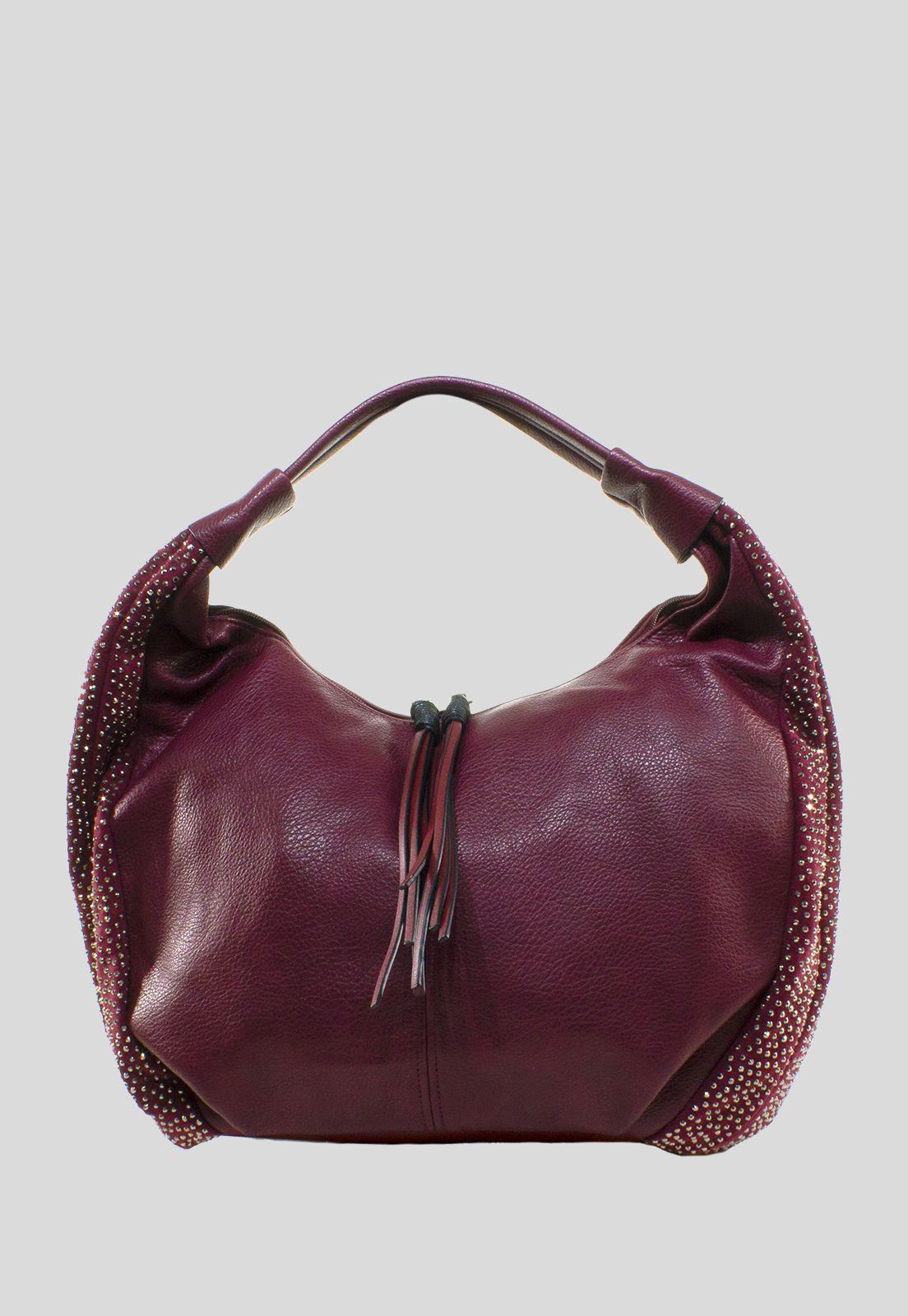 Cartera Fuelles Strass Burdeo-0