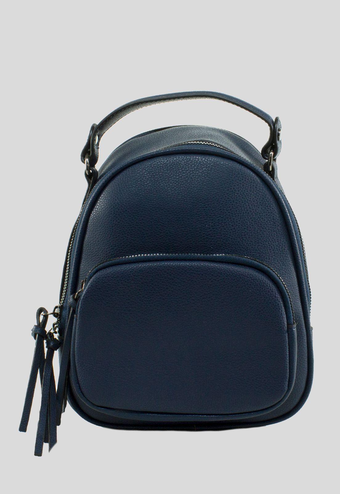 Mochila Bolsillo Externo Chico Azul-0