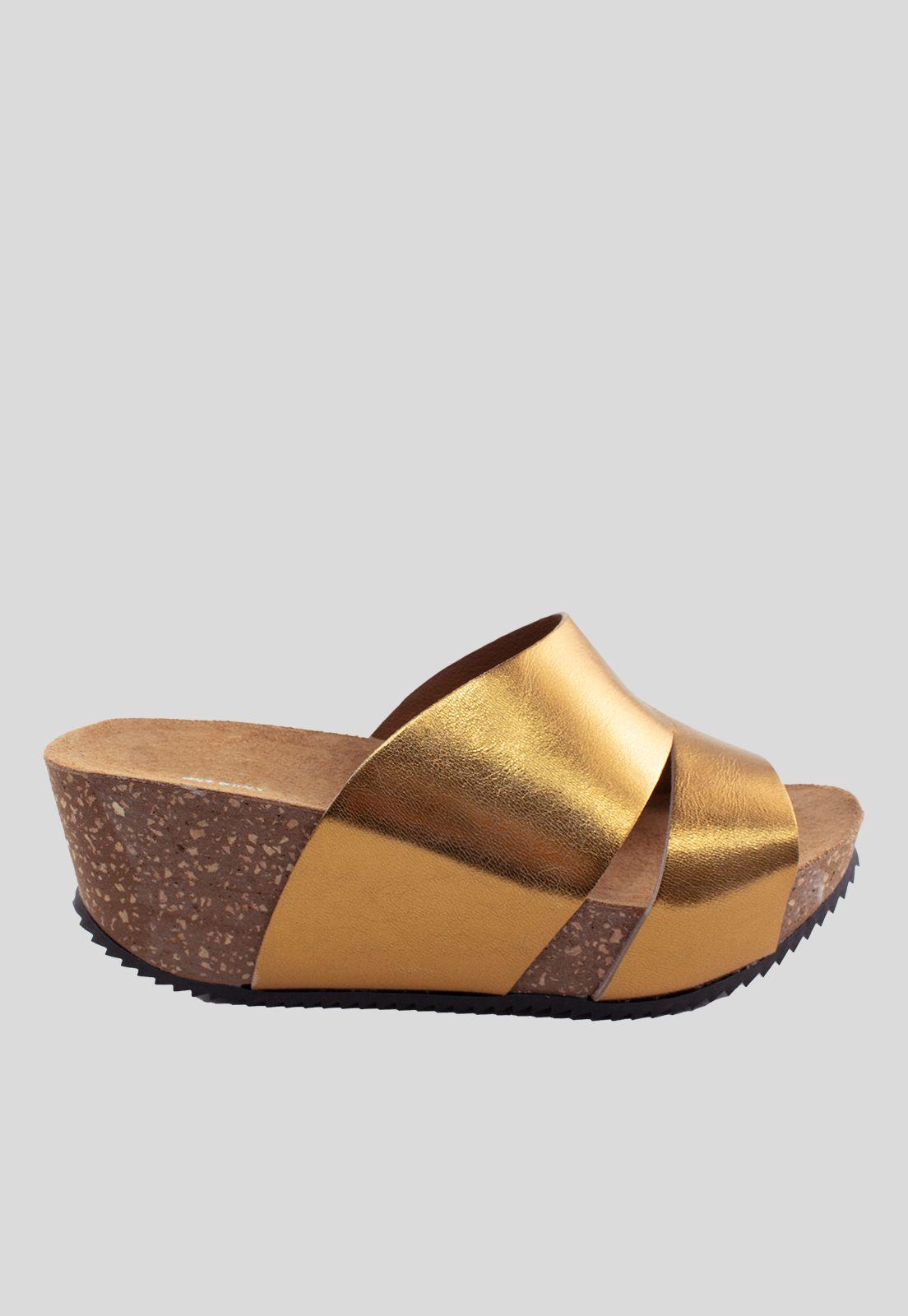 Sandalia Cuero Asimetrica Bronce-1