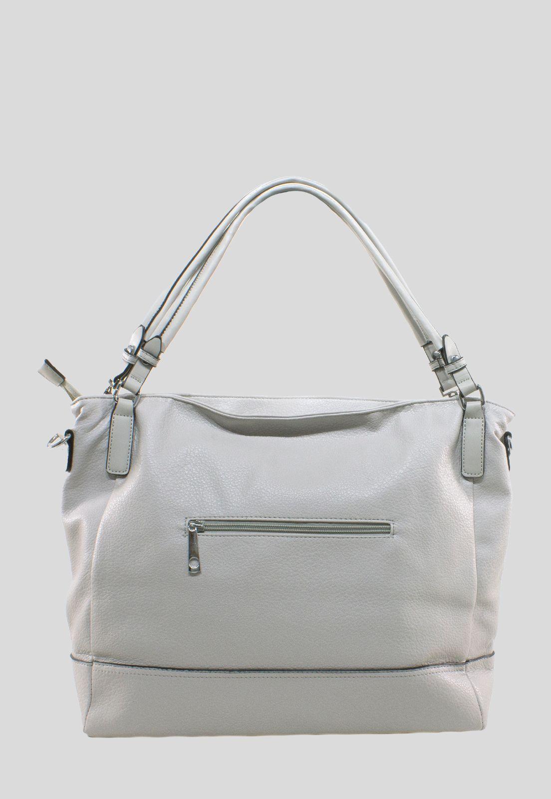 Cartera Con Tubo Forrado Gris-2