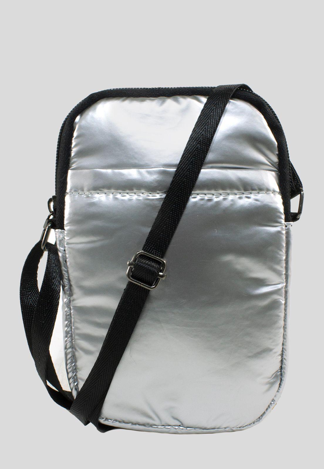 Portacelular Acolchado Plata-0