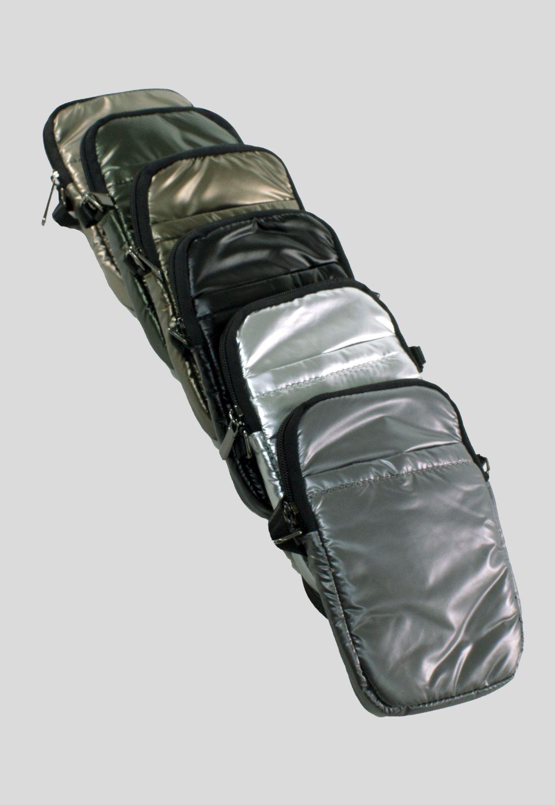 Portacelular Acolchado Plata-4