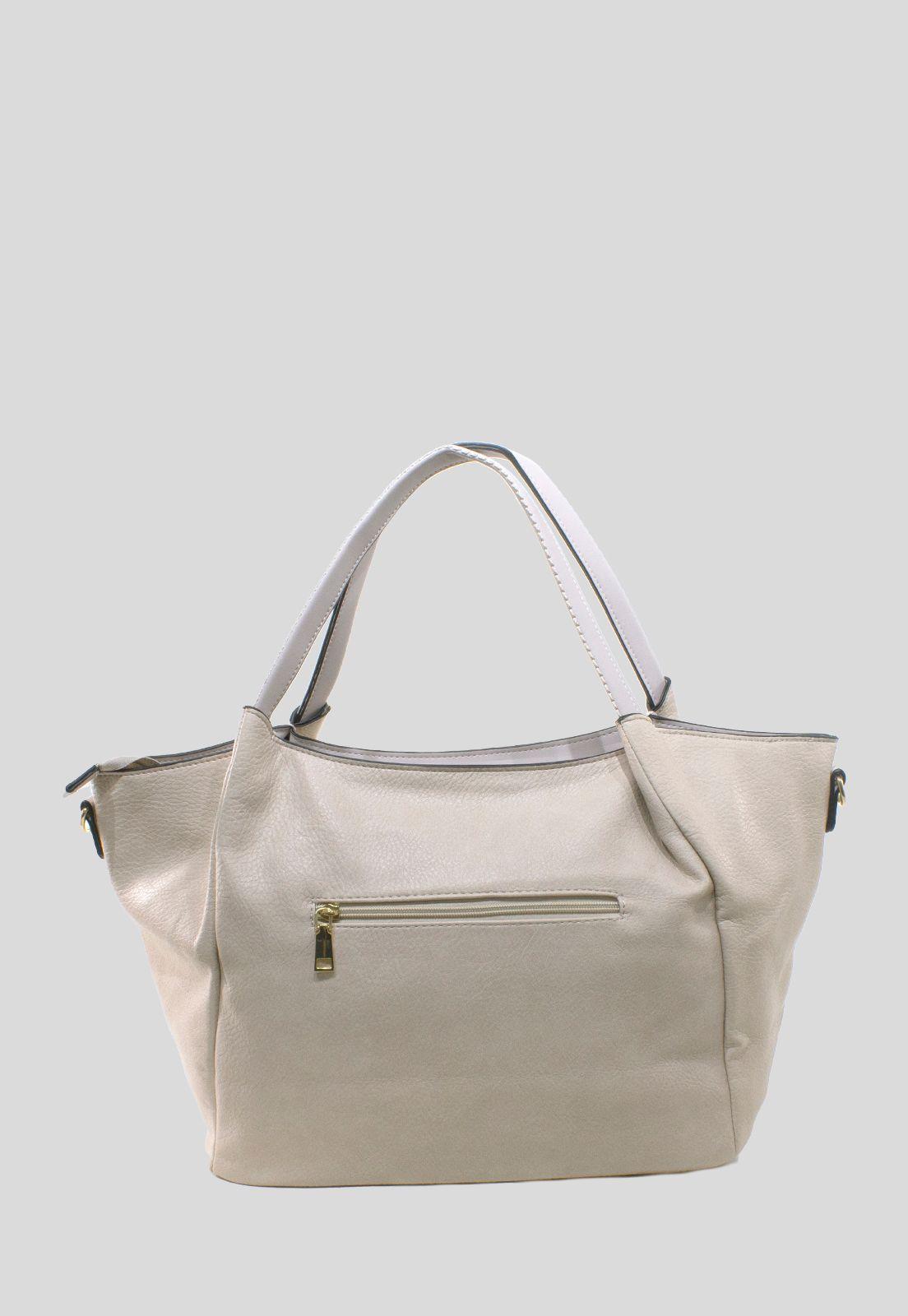 Cartera Con Lazo Y Placa Arena-2