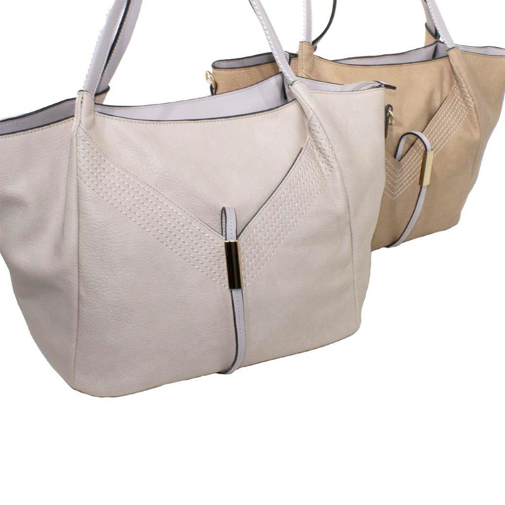 Cartera Con Lazo Y Placa Arena-5