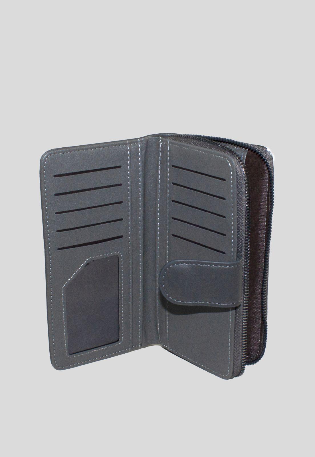 Billetera grande franja piton Gris-3