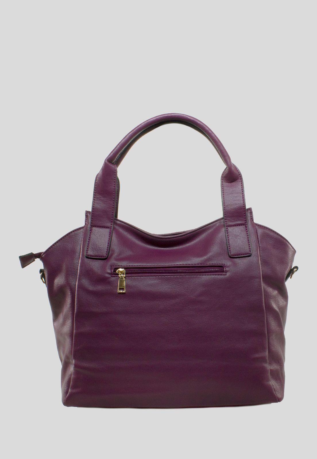 Cartera Franjas Acolchadas Morado-2