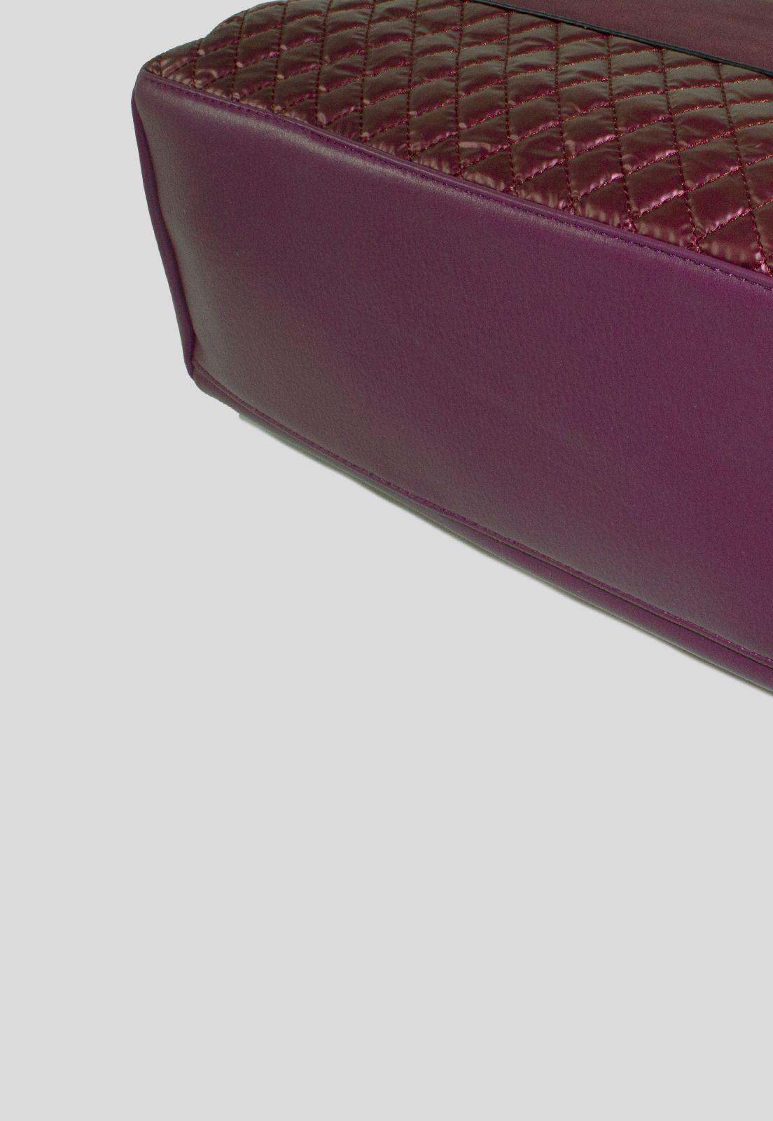 Cartera Franjas Acolchadas Morado-4