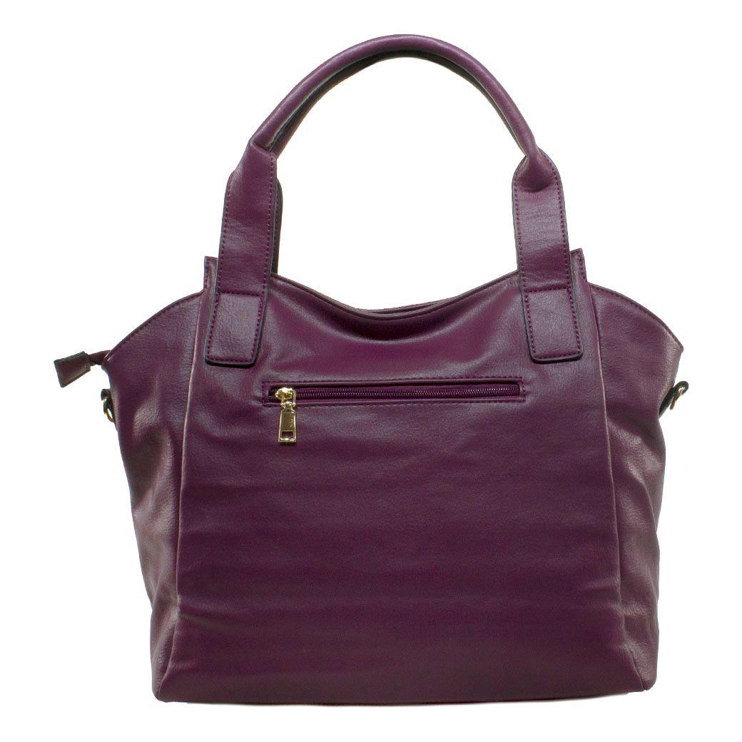 Cartera Franjas Acolchadas Morado-2