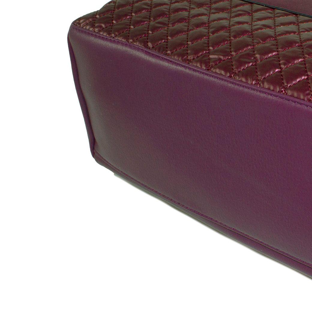 Cartera Franjas Acolchadas Morado-4