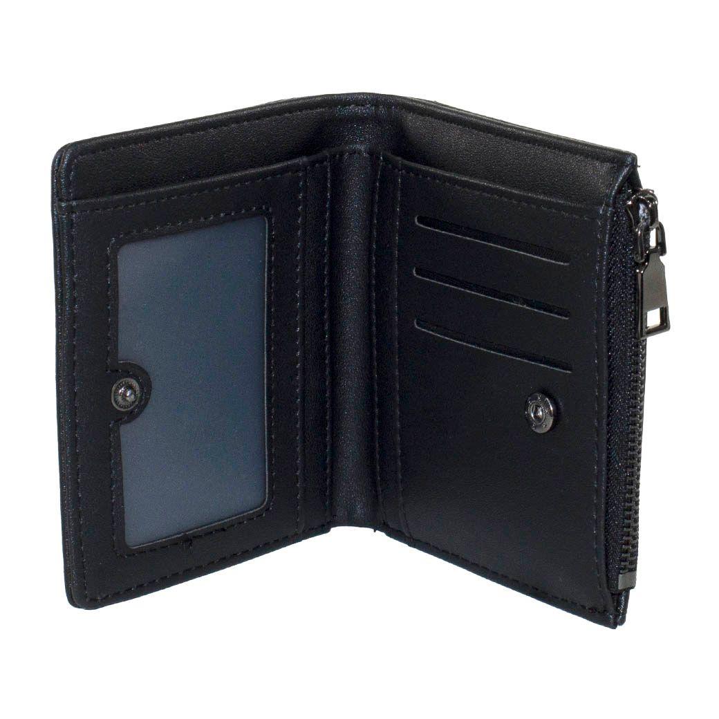 Billetera chica placa externa Negro-3