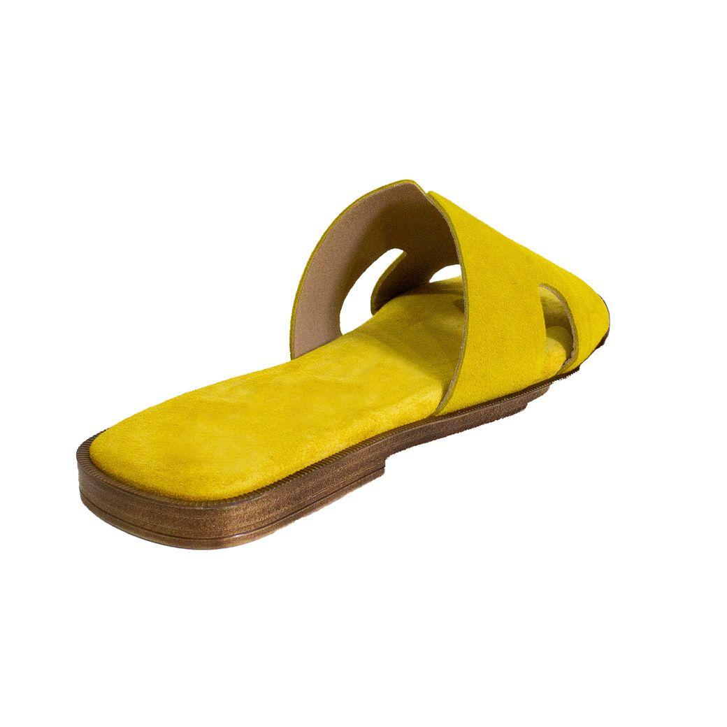 Sandalia reno plana acolchada Amarillo-1