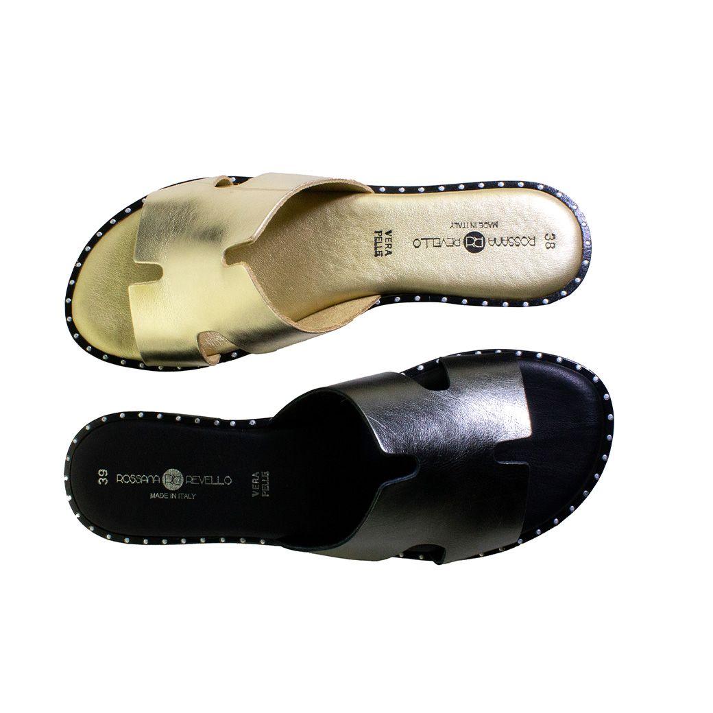 Sandalia liso plana Asfalto-2