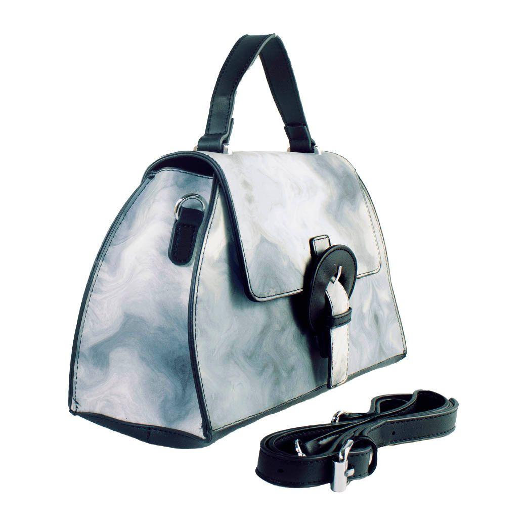 Cartera Rigida Ponseada Negro-1