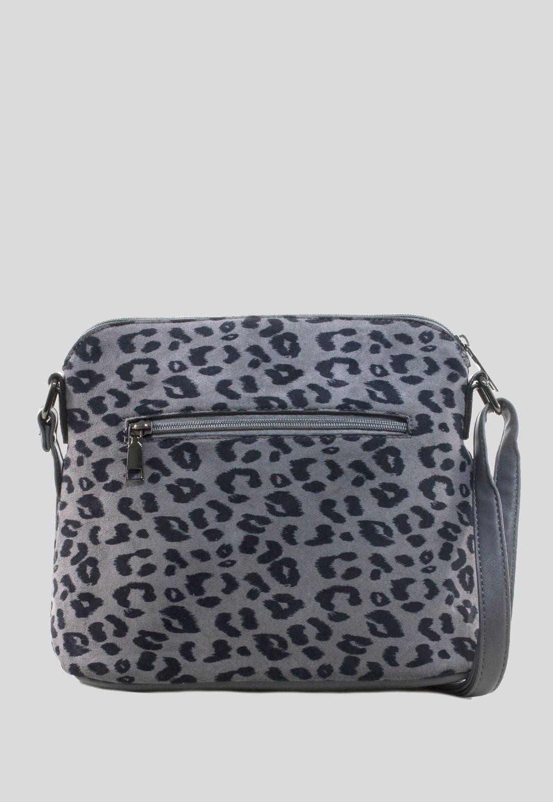Bandolera Mediana Leo Gris-2