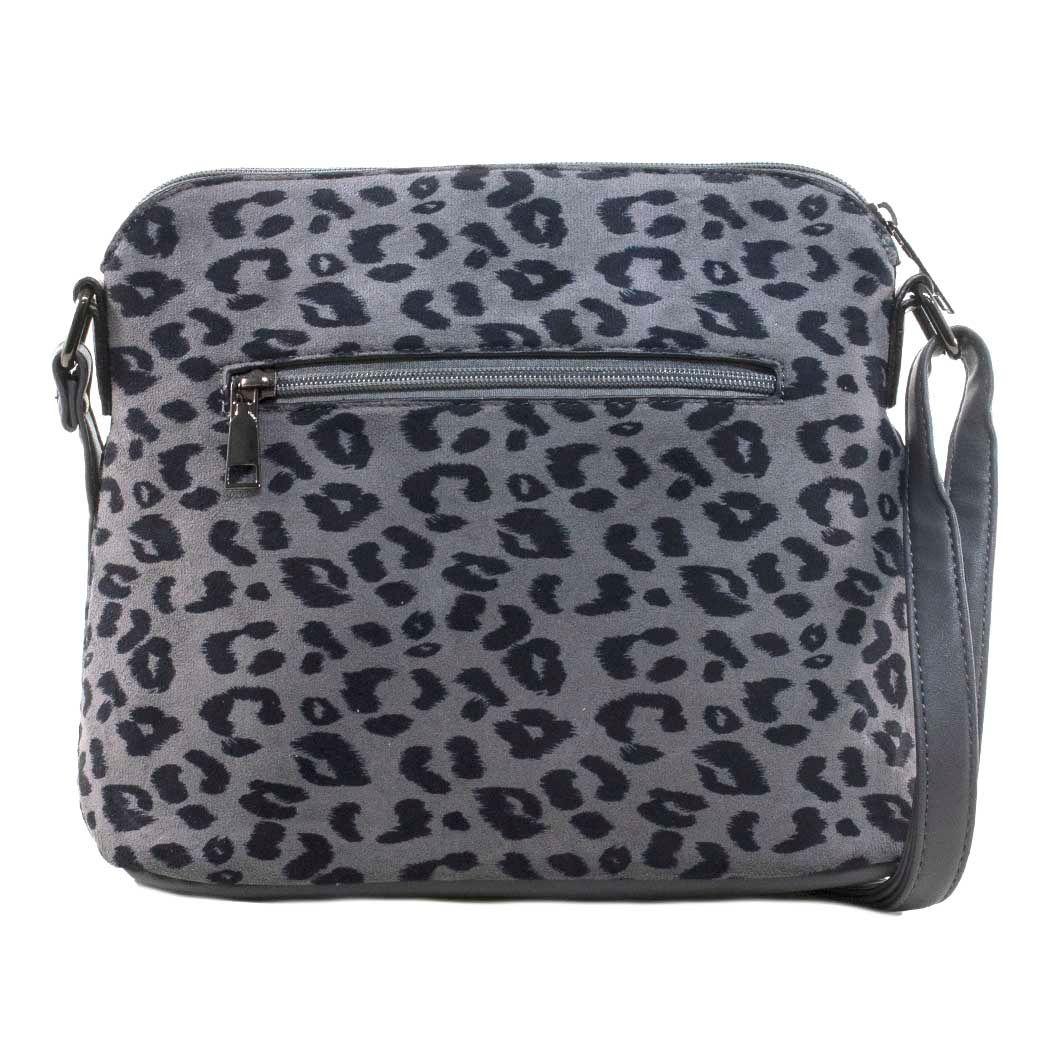 Bandolera Mediana Leo Gris-2