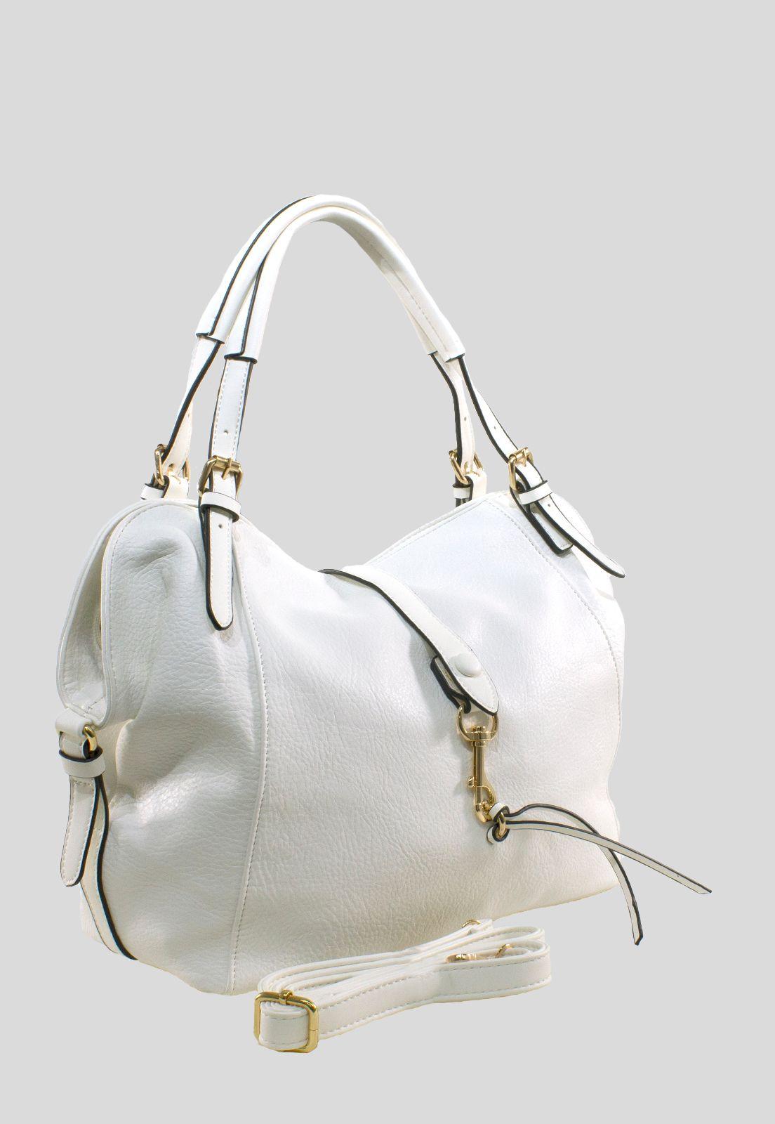 Cartera Con Mosqueton Blanco-1