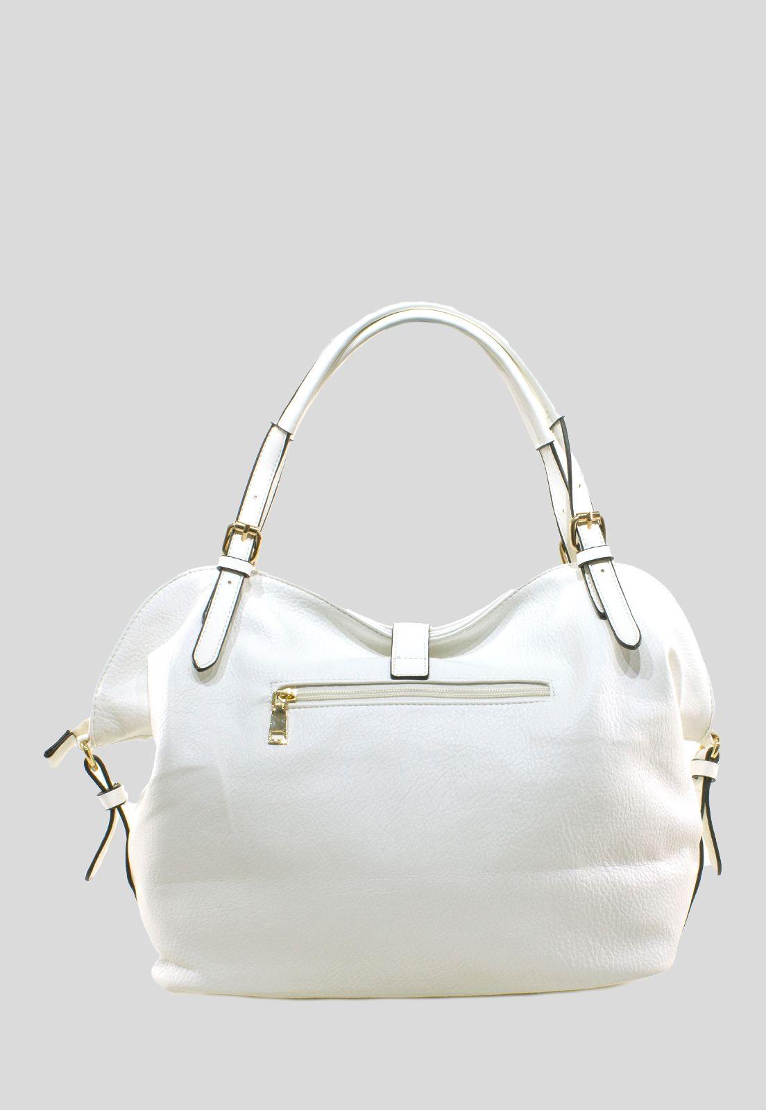 Cartera Con Mosqueton Blanco-2