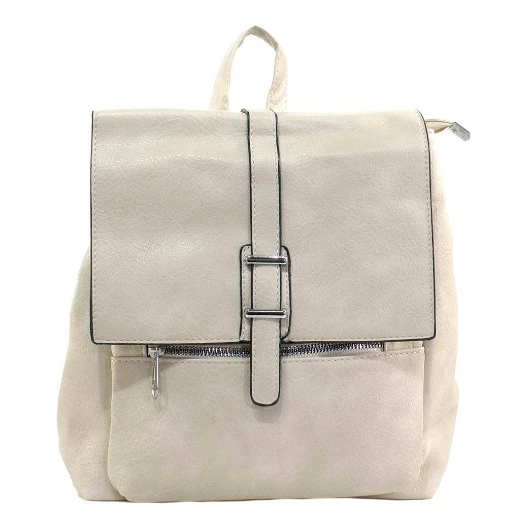 Mochila Con 2 Pasadores Beige-0