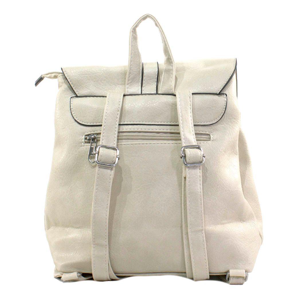 Mochila Con 2 Pasadores Beige-2