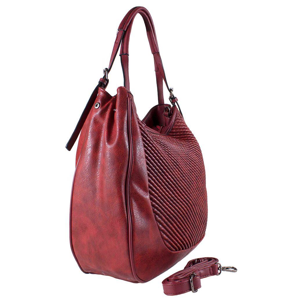 Cartera Frontal Entrelazada Burdeo-1