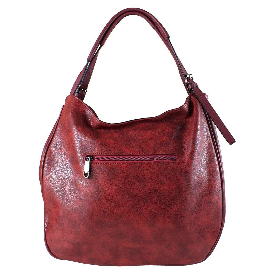 Cartera Frontal Entrelazada Burdeo-2