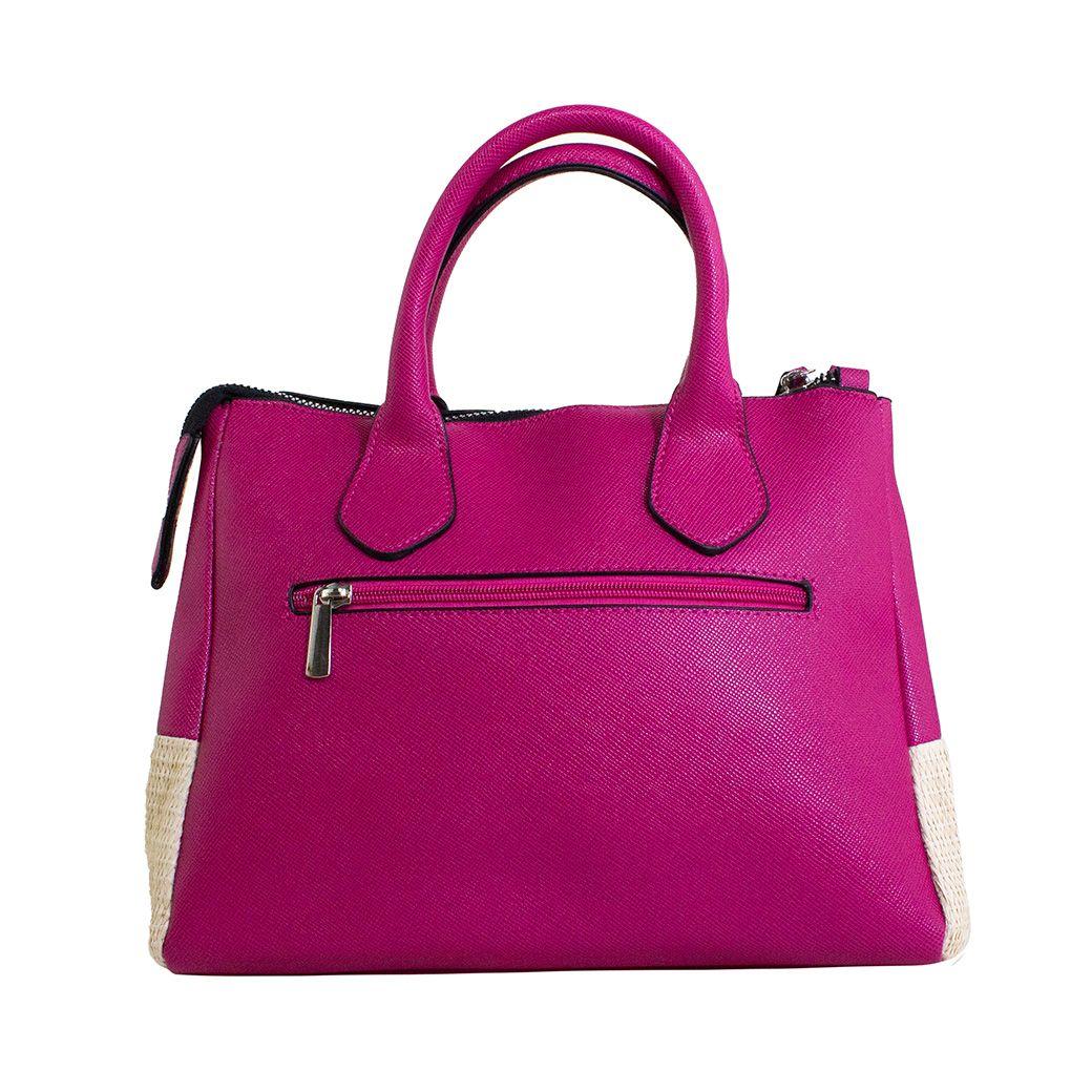 Cartera base yute Fucsia-1