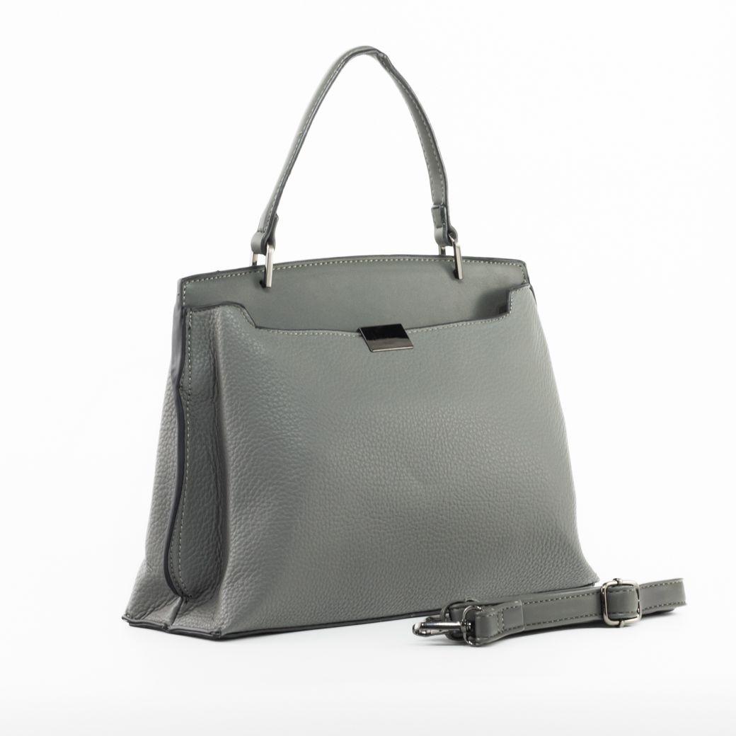 Cartera rigida placa frontal Gris-2