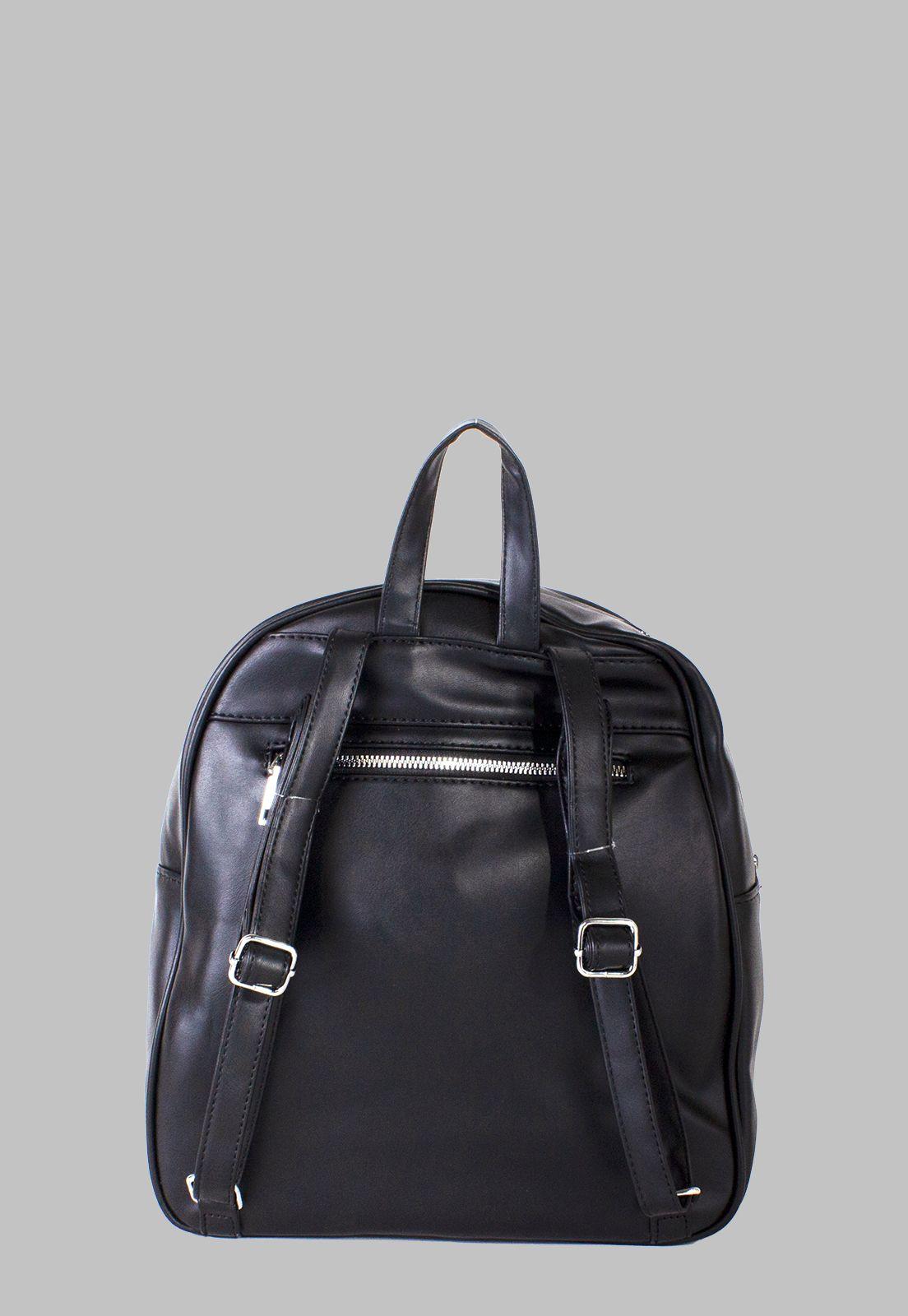 Mochila Bolsillo Coco Negro-2