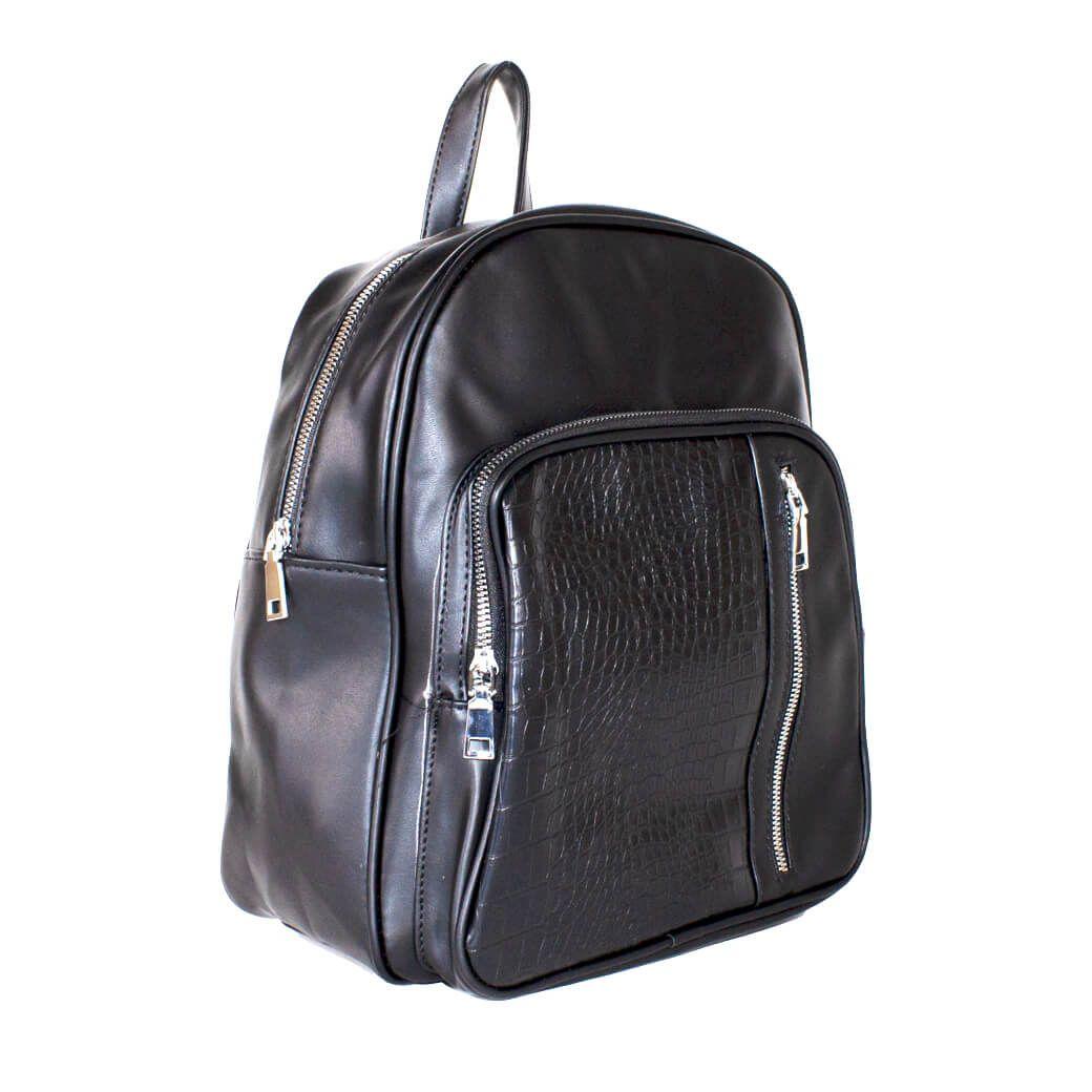 Mochila Bolsillo Coco Negro-1