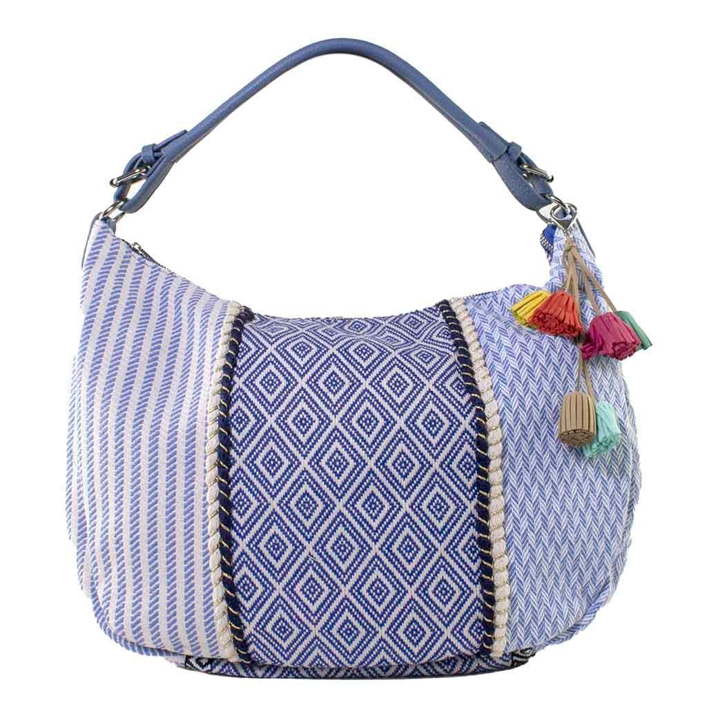 Cartera Patch Casquete Multicolor Azul-0