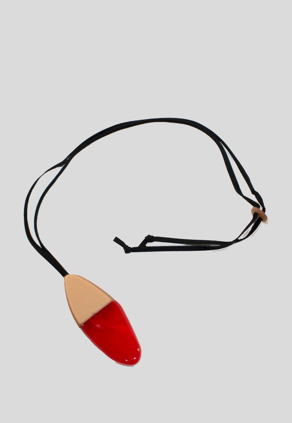 Collar flecha bicolor Rojo-2