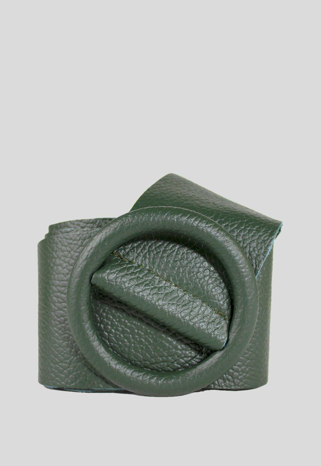 Cinturon Cuero Faja Verde-3