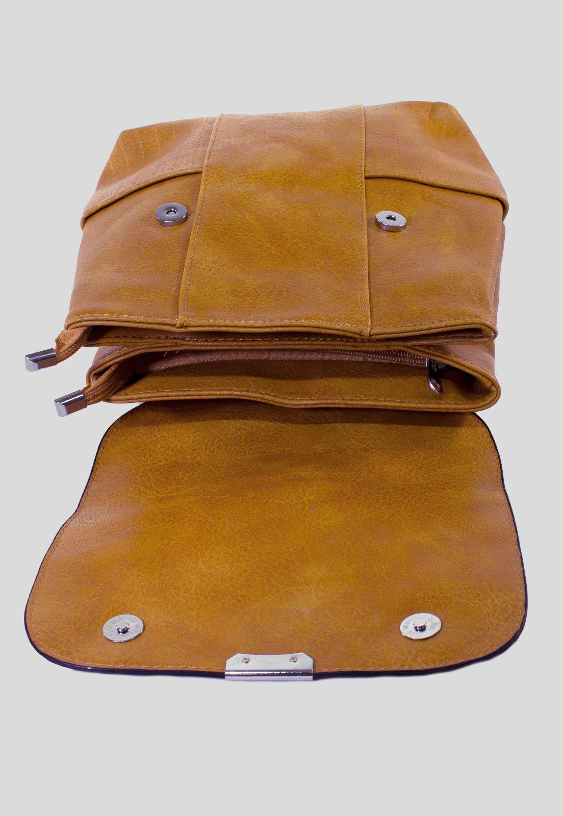 Mochila Con 2 Bolsillos Mostaza-3