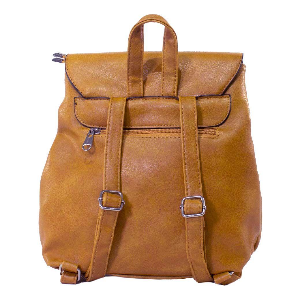 Mochila Con 2 Bolsillos Mostaza-2