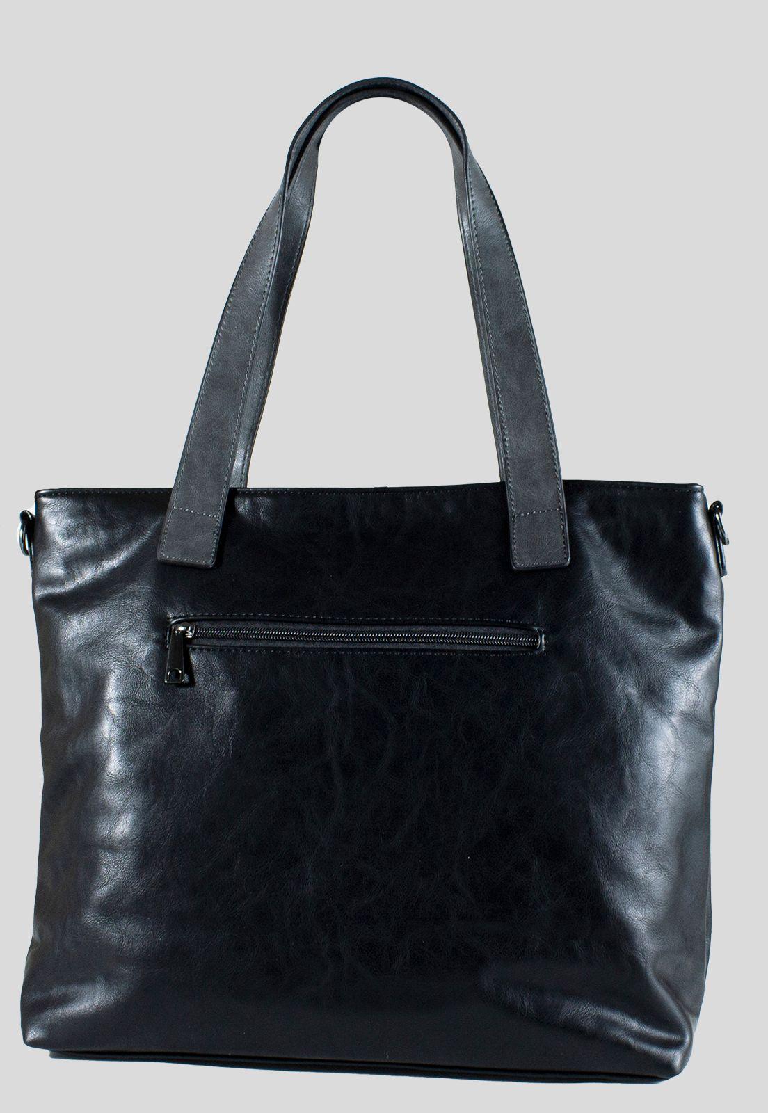 Cartera 2 Bolsillo Iguales Negro-2