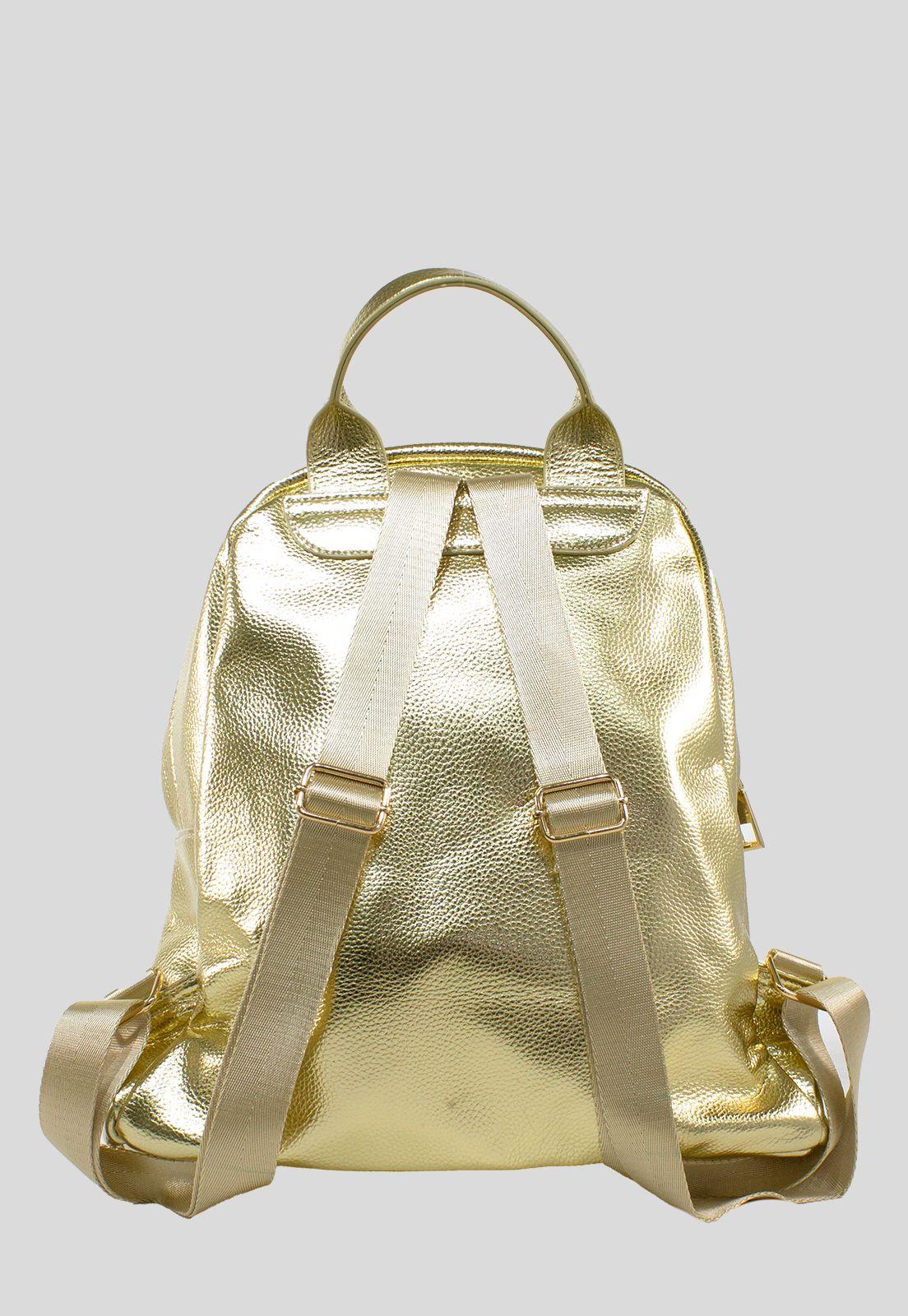 Mochila Lisa Metalizada Oro-2