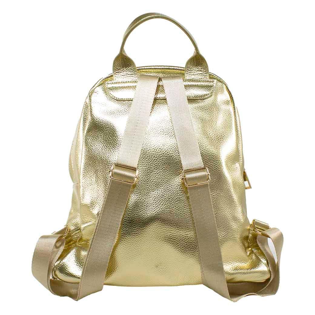 Mochila Lisa Metalizada Oro-2