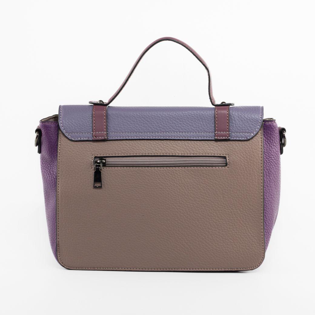 Cartera escolor c/ 2 hebillas Morado-3