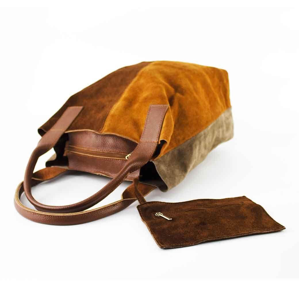 Cartera Reno 4 Colores Cierre 741 Mujer Cafe Mailea-3