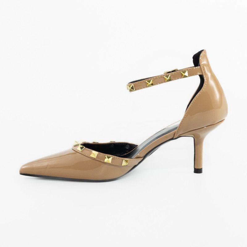 Stilleto c/ piramides Khaki-1