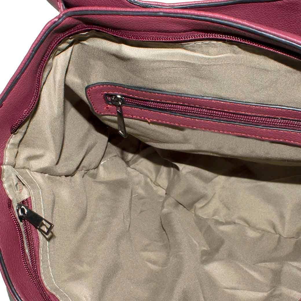 Cartera Bolsillo C/ Manilla Burdeo-3